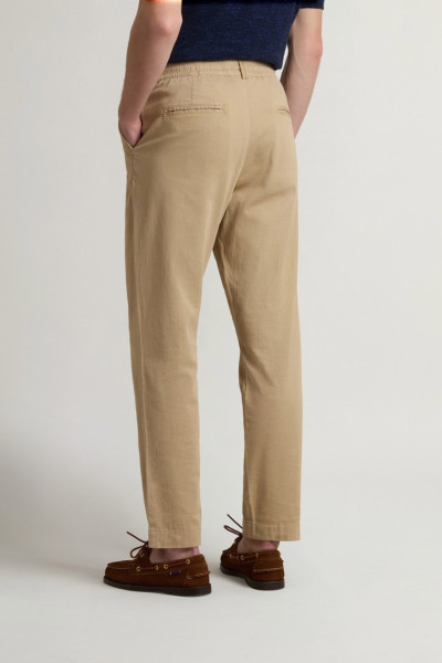 NADRÁG WOOLRICH LINEN BLEND MILTON PANT GD - Kép 2