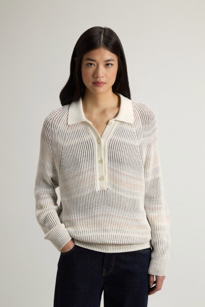 PULÓVER WOOLRICH COTTON VISCOSE POLO - Kép 1
