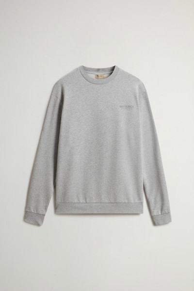 MELEGÍTŐ FELSŐ WOOLRICH MACRO LOGO CREWNECK - Kép 5