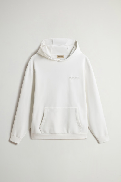 MELEGÍTŐ FELSŐ WOOLRICH MACRO LOGO HOODIE - Kép 5