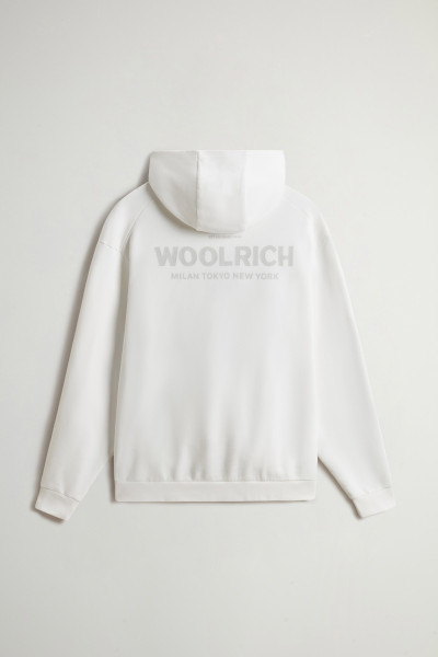 MELEGÍTŐ FELSŐ WOOLRICH MACRO LOGO HOODIE - Kép 6