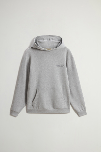 MELEGÍTŐ FELSŐ WOOLRICH MACRO LOGO HOODIE - Kép 5