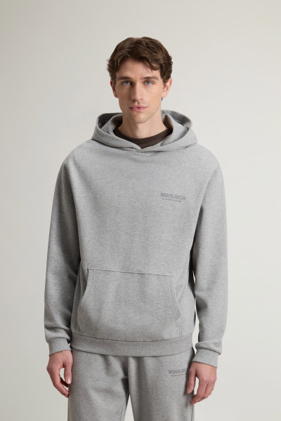 MELEGÍTŐ FELSŐ WOOLRICH MACRO LOGO HOODIE - Kép 1
