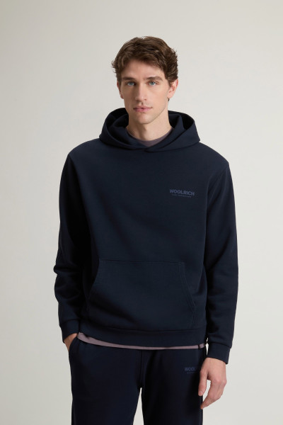 MELEGÍTŐ FELSŐ WOOLRICH MACRO LOGO HOODIE - Kép 1