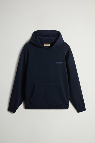 MELEGÍTŐ FELSŐ WOOLRICH MACRO LOGO HOODIE - Kép 5