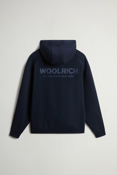MELEGÍTŐ FELSŐ WOOLRICH MACRO LOGO HOODIE - Kép 6
