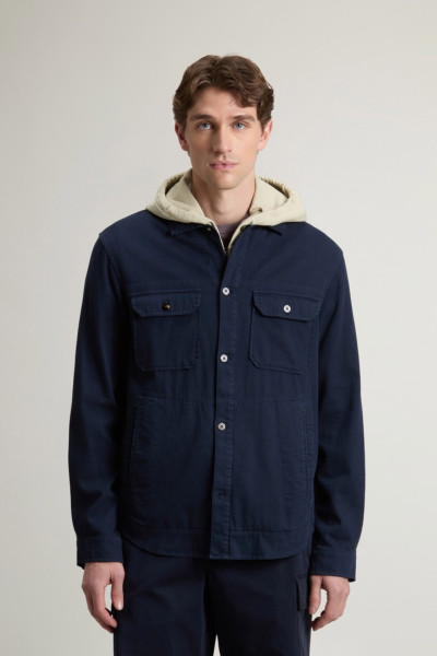 ING WOOLRICH LINEN BLEND SAFARI OVERSHIRT GD - Kép 1