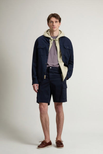 ING WOOLRICH LINEN BLEND SAFARI OVERSHIRT GD - Kép 2