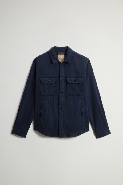 ING WOOLRICH LINEN BLEND SAFARI OVERSHIRT GD - Kép 4