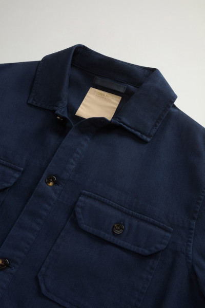 ING WOOLRICH LINEN BLEND SAFARI OVERSHIRT GD - Kép 5