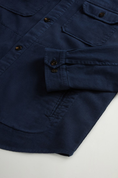 ING WOOLRICH LINEN BLEND SAFARI OVERSHIRT GD - Kép 6