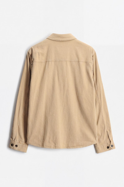 ING WOOLRICH LINEN BLEND SAFARI OVERSHIRT GD - Kép 6