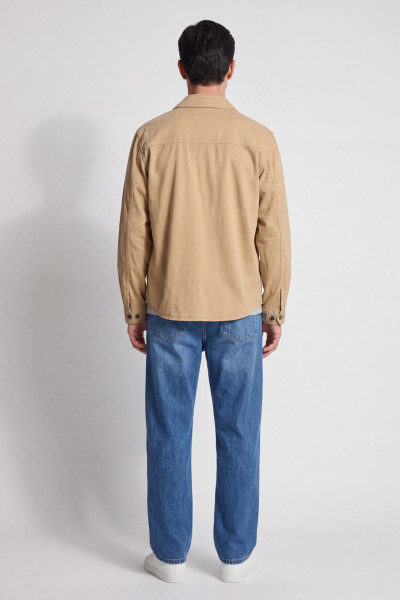 ING WOOLRICH LINEN BLEND SAFARI OVERSHIRT GD - Kép 4