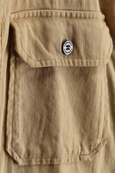 ING WOOLRICH LINEN BLEND SAFARI OVERSHIRT GD - Kép 8