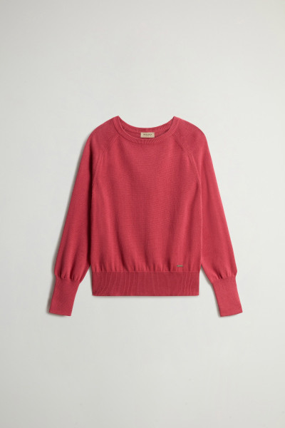 PULÓVER WOOLRICH COTTON VISCOSE CREWNECK - Kép 5