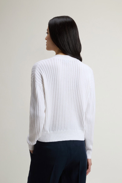 PULÓVER WOOLRICH SOFT COTTON SWEATER - Kép 3