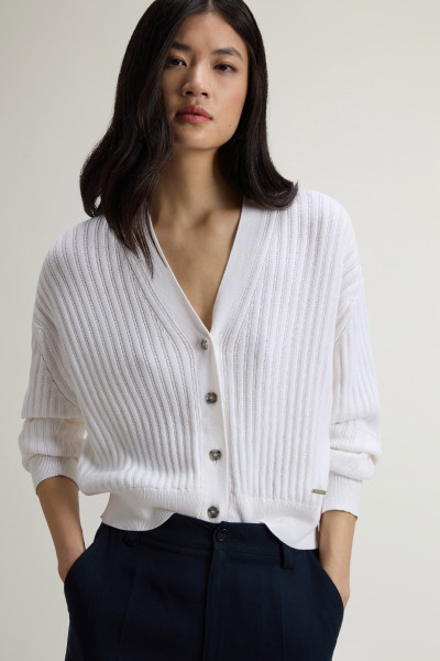 PULÓVER WOOLRICH SOFT COTTON SWEATER - Kép 4