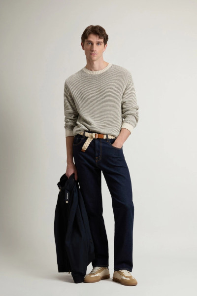 PULÓVER WOOLRICH COTTON CREWNECK - Kép 2