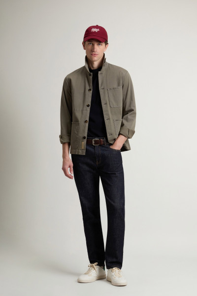 BUNDA WOOLRICH COTTON TWILL CHORE JACKET GD - Fotografia č. 2