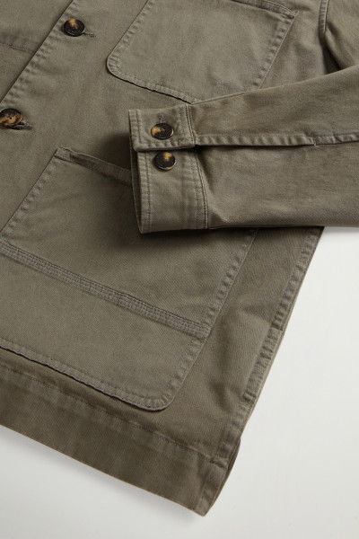 BUNDA WOOLRICH COTTON TWILL CHORE JACKET GD - Fotografia č. 6