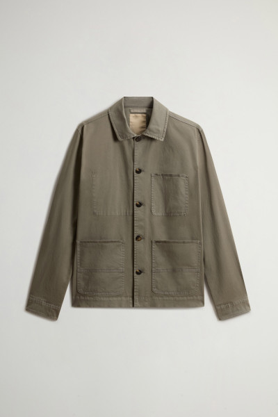 BUNDA WOOLRICH COTTON TWILL CHORE JACKET GD - Fotografia č. 5
