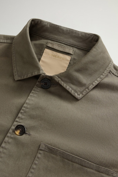BUNDA WOOLRICH COTTON TWILL CHORE JACKET GD - Fotografia č. 8