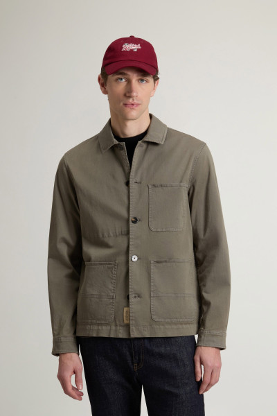 BUNDA WOOLRICH COTTON TWILL CHORE JACKET GD - Fotografia č. 1