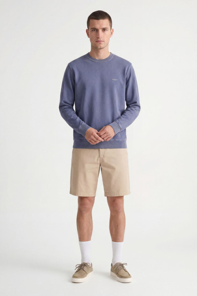 MIKINA WOOLRICH GARMENT DYED LOGO CRENEWCK - Fotografie č. 3