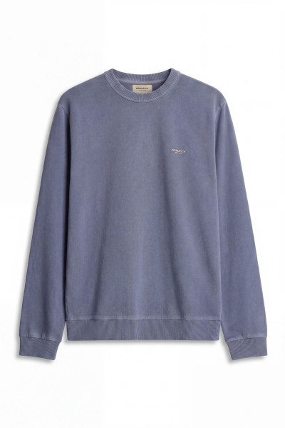 MIKINA WOOLRICH GARMENT DYED LOGO CRENEWCK - Fotografie č. 4