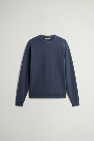 MIKINA WOOLRICH GARMENT DYED LOGO CRENEWCK - Fotografie č. 5