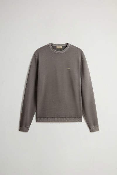 MIKINA WOOLRICH GARMENT DYED LOGO CRENEWCK - Fotografie č. 5