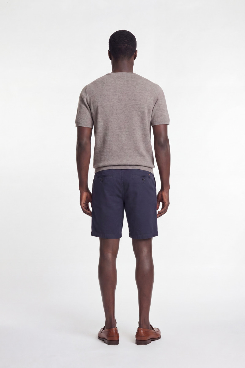 Tričko Woolrich Cotton Linen T-Shirt Brown Melange
