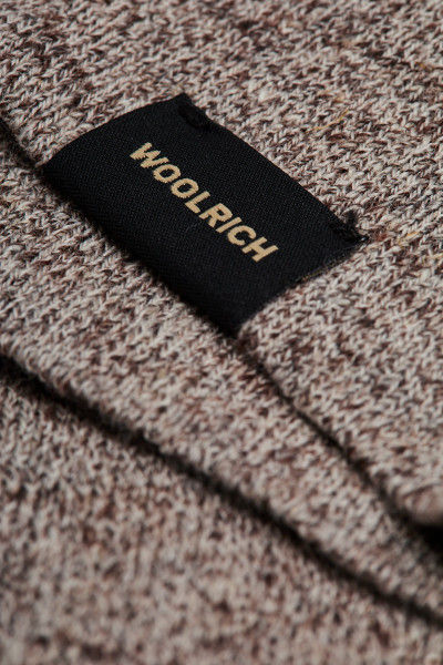 TRIČKO WOOLRICH COTTON LINEN T-SHIRT - Fotografie č. 6