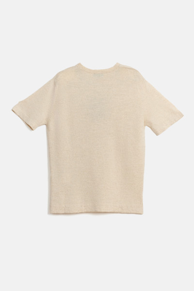TRIČKO WOOLRICH COTTON LINEN T-SHIRT - Fotografie č. 2