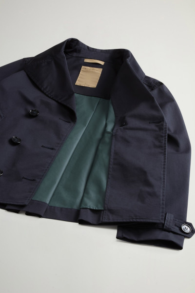 KABÁT WOOLRICH TECH COTTON PEACOAT - Kép 2