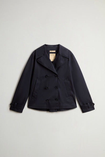 KABÁT WOOLRICH TECH COTTON PEACOAT - Kép 1
