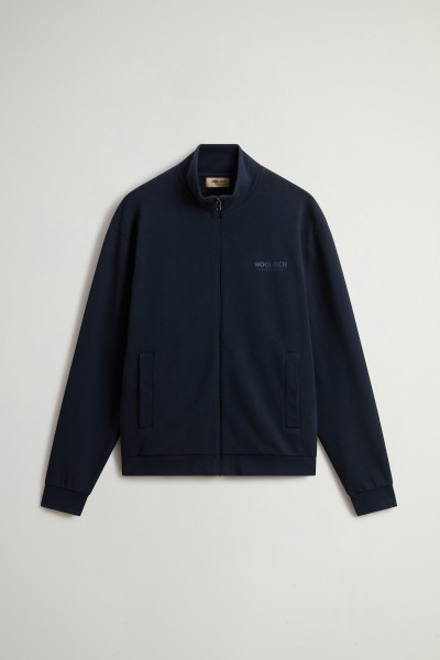 MELEGÍTŐ FELSŐ WOOLRICH MACRO LOGO FULL-ZIP TRACK - Kép 5