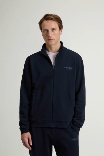 MELEGÍTŐ FELSŐ WOOLRICH MACRO LOGO FULL-ZIP TRACK - Kép 1