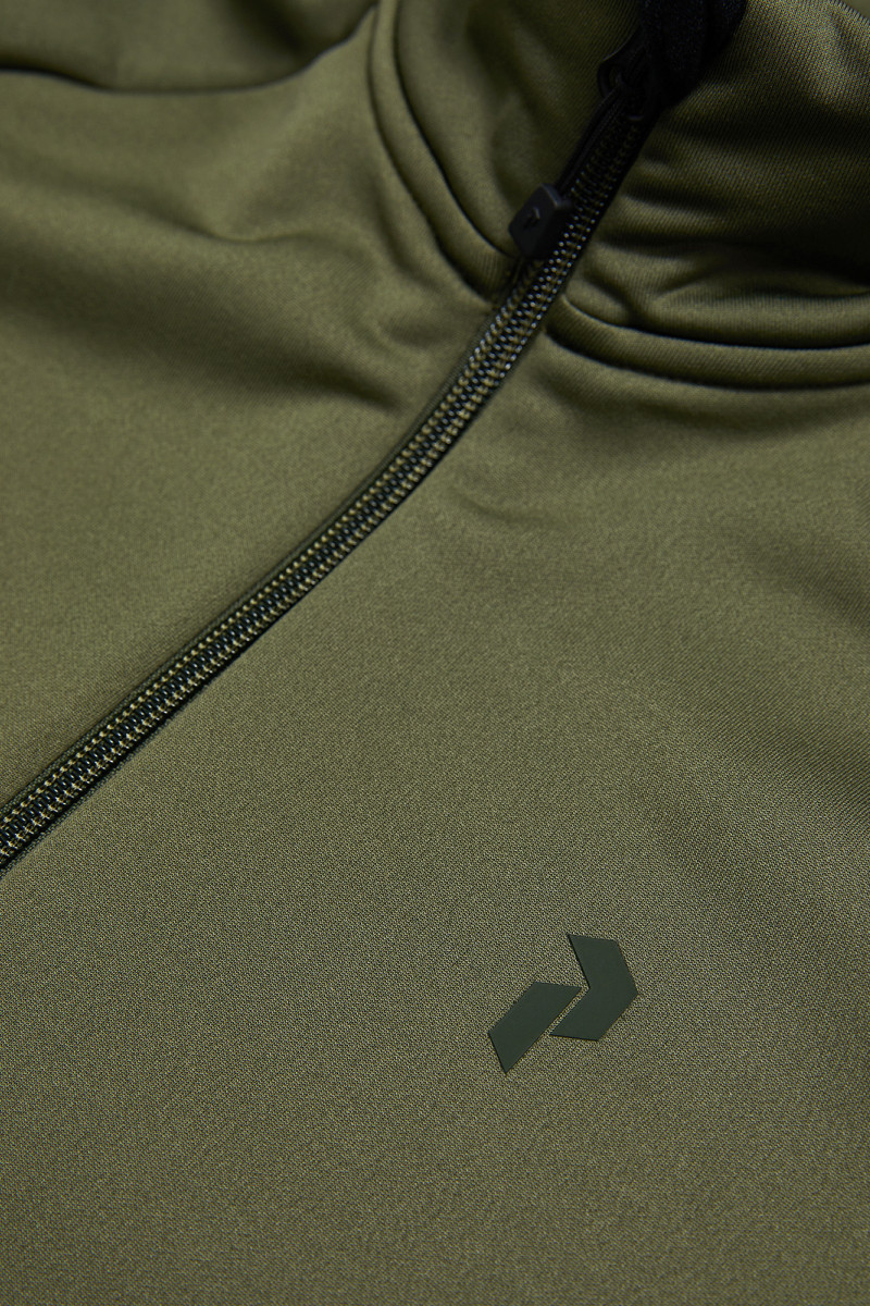 Mikina Peak Performance M Rider Essentials Zip Jaue Shadow Pine Needle