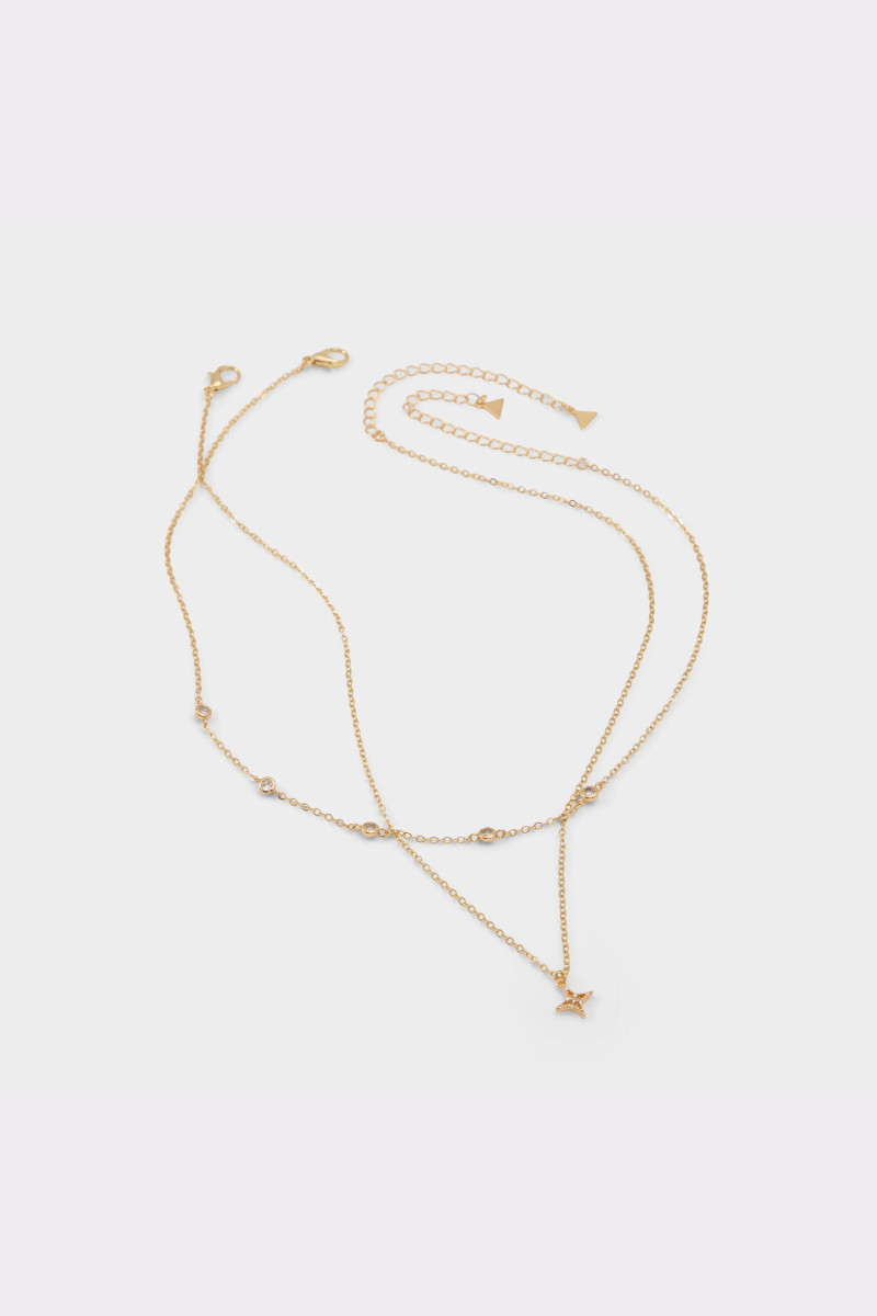 Nyaklánc Aldo Maxinna Gold/Clear Multi