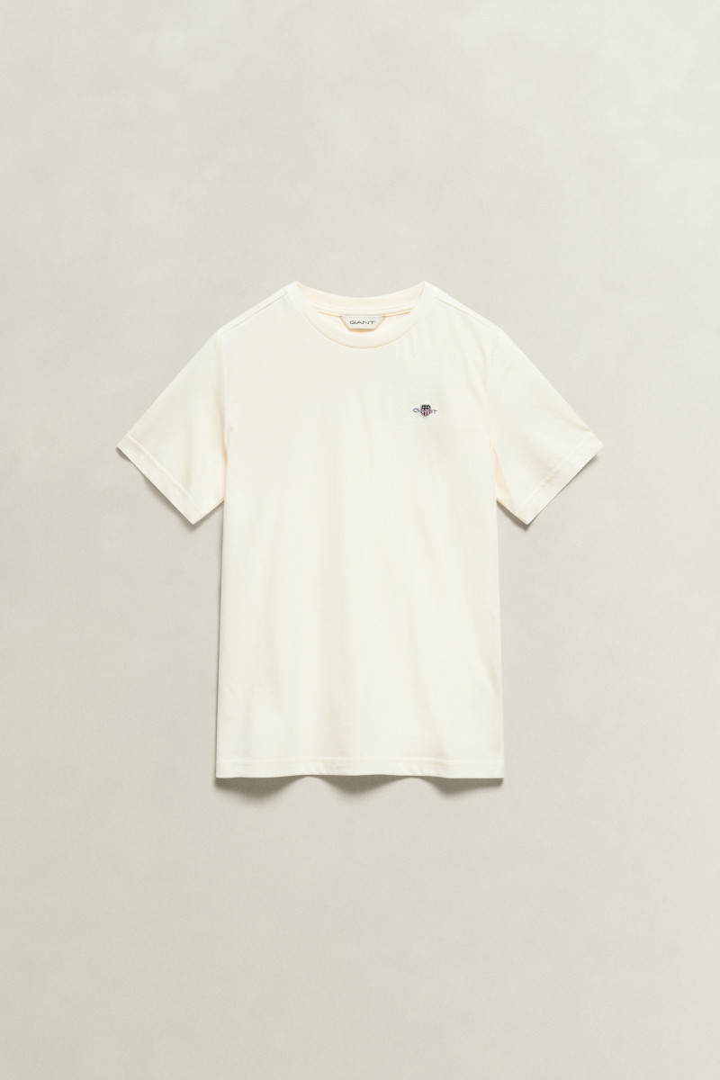 E-shop TRIČKO GANT SHIELD SS T-SHIRT CREAM