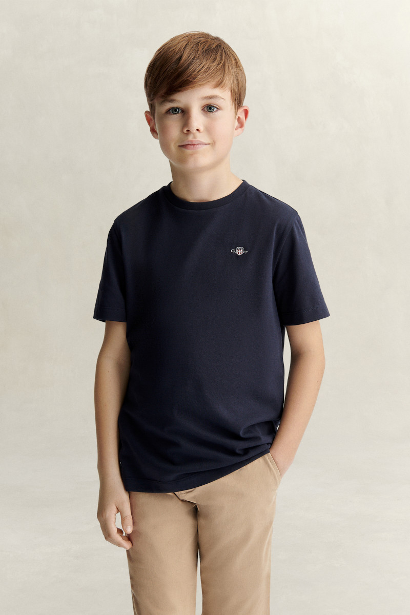 TRIČKO GANT SHIELD SS T-SHIRT EVENING BLUE