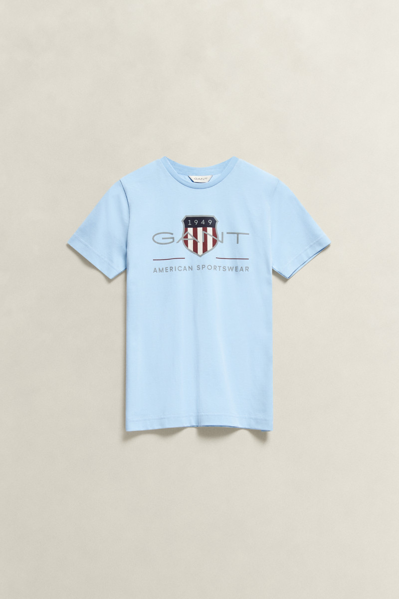 TRIČKO GANT ARCHIVE SHIELD SS T-SHIRT SKY BLUE