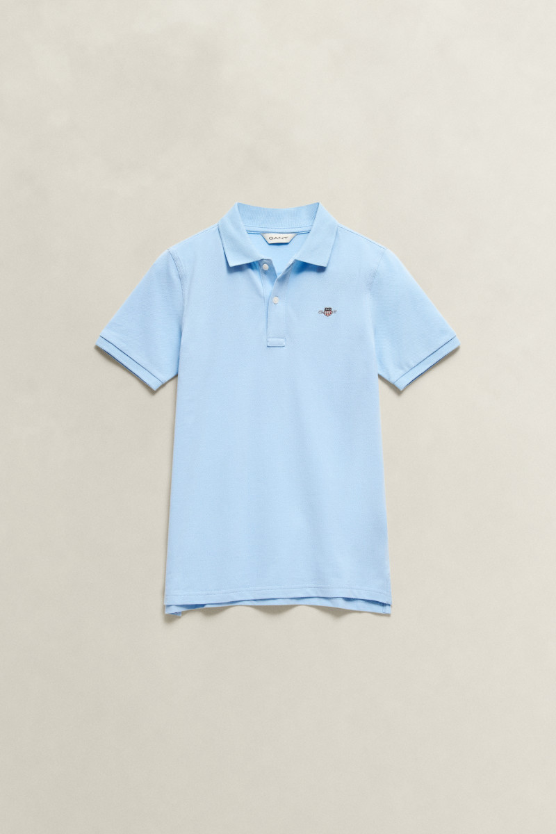 POLOKOŠILE GANT SHIELD PIQUE SS POLO SHIRT SKY BLUE