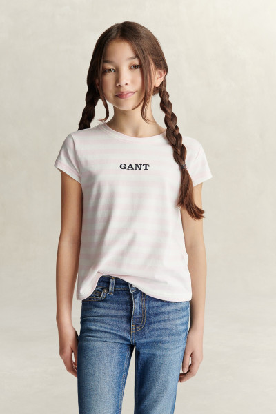 TRIČKO GANT STRIPE CAP SLEEVE T-SHIRT - Fotografie č. 1