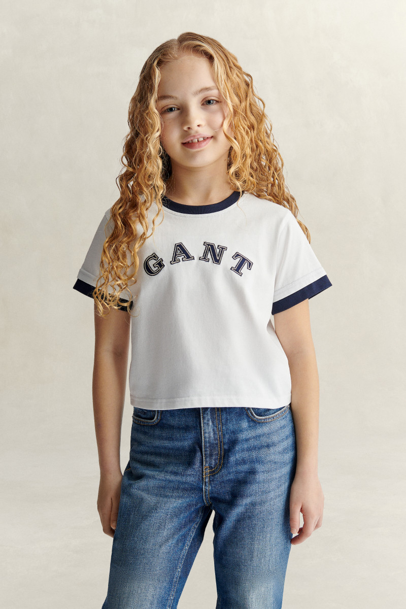 E-shop TRIČKO GANT COLLEGIATE BOXY TEE WHITE