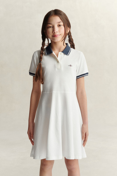 ŠATY GANT SHIELD SS POLO DRESS - Fotografie č. 1