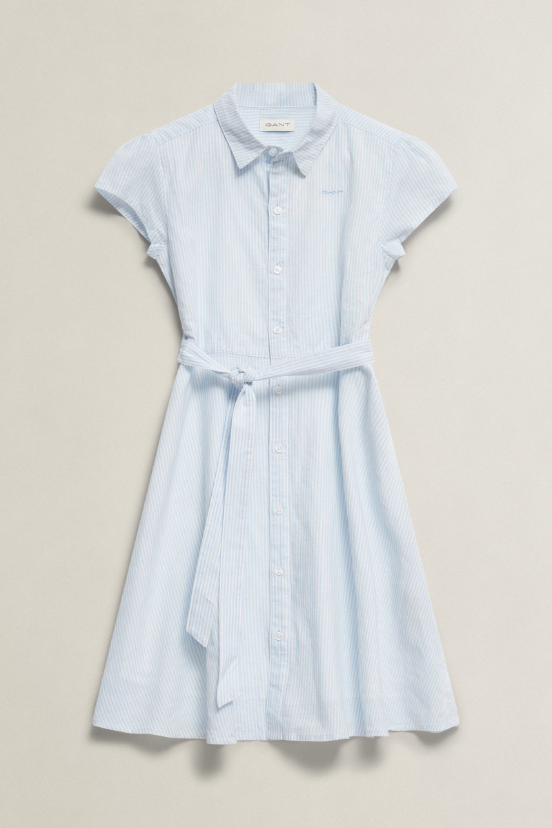 E-shop ŠATY GANT STRIPED SHIRT DRESS SKY BLUE