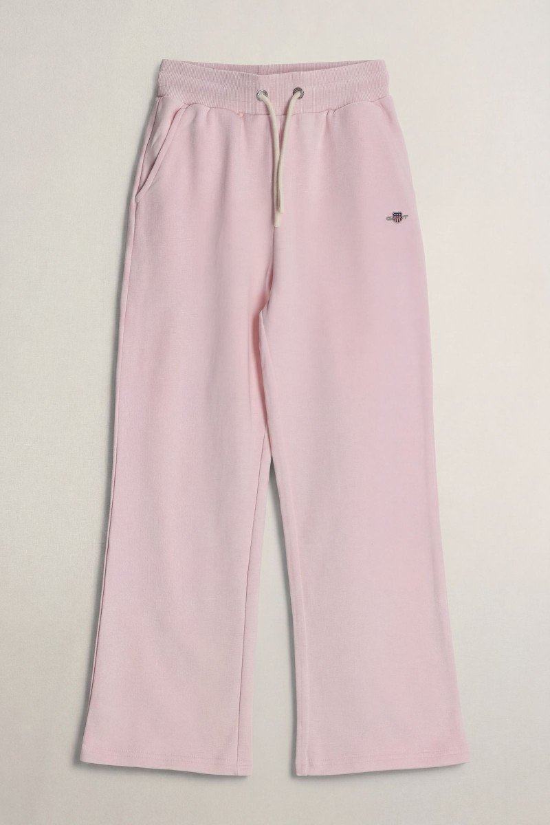 TEPLÁKY GANT SHIELD STRAIGHT LEG SWEATPANTS LIGHT PINK