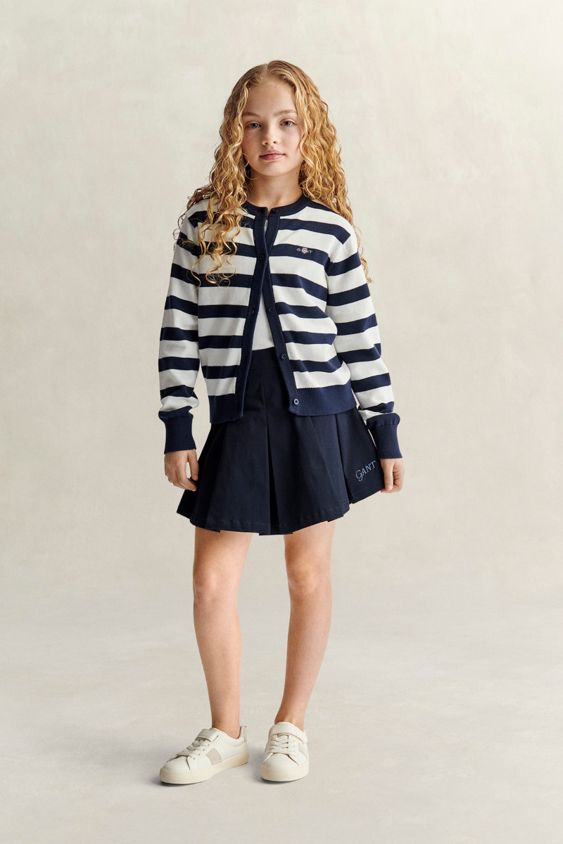 SUKŇA GANT PLEATED SKIRT EVENING BLUE